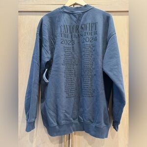 NWT eras tour blue crewneck sweatshirt size medium